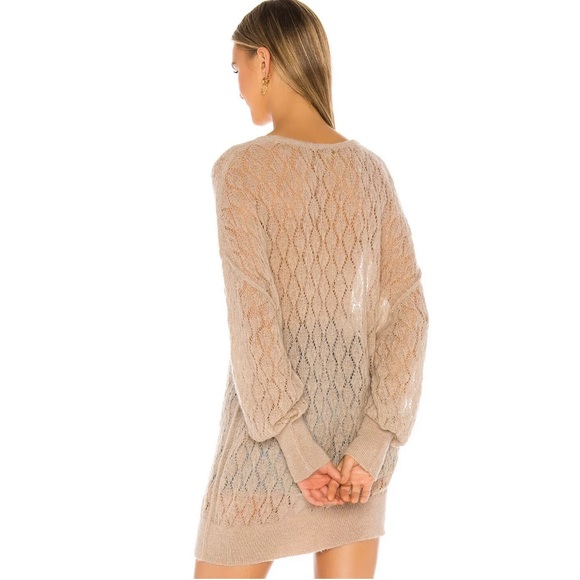 Free People 'Say Oversize Open-Knit Tunic Sweater - Picture 5 of 9